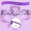 WANDIC 9.84 * 1.64ft Purple Ribbon Hope Large Banner, 1PC Long Banner Outdoor Hanging Sign Backdrop Decor for Alzheimer's Disease Awareness view 2