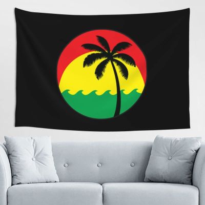 BGPTWLQMX Coconut Tree Reggae Color Jamaican Tapestry Wall Hanging Decoration Blanket Bedroom Living Room Dormitory 3d Tapestry 60 * 40inch