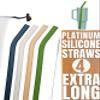 purifyou Bundle: Reusable Produce Bags (S9), Extra Long Silicone Straws (S4), & Stainless Steel Straws (S5) with Cleaning BrushesPerfect for Eco-Friendly Shopping and Hydration! view 4