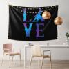 BGPTWLQMX Love Barrel Racing Tapestry Wall Hanging Decoration Blanket Bedroom Living Room Dormitory 3d Tapestry 60 * 40inch view 2