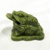 BOGABRA Jade Frog with Coin in Mouth,Feng Shui Frog,Money FrogAttract Wealth Good Luck Toad Decoration (Green*2) view 4