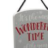 Peanuts Snoopy Most Wonderful Time of the Year Hanging Wood Wall Decor - Fun Snoopy Christmas Decoration for Home view 4