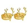 ULDIGI 2pcs Christmas Curtain Buckle Holdbacks Deer Design Curtain Fasteners for Home Decor Easy to Use Fixing Holdbacks for Various Room Elegant and Convenient view 1