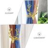 ULDIGI 2pcs Christmas Curtain Buckle Holdbacks Deer Design Curtain Fasteners for Home Decor Easy to Use Fixing Holdbacks for Various Room Elegant and Convenient view 2