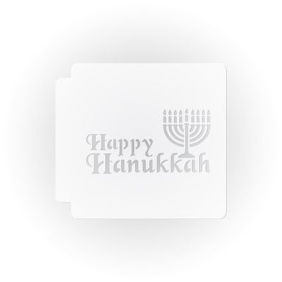 Menorah Happy Hanukkah 783-E369 Stencil (3 inch)