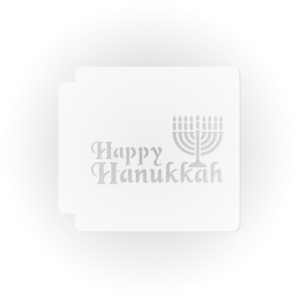 Menorah Happy Hanukkah 783-E369 Stencil (3 inch)