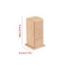 NEKCOCO Toothpick Holders Toothpick Holder Solid Wood Toothpick Box Restaurant Hotel Home White Oak Toothpick Jar Toothpick Dispenser view 2