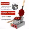 Single Bubble Waffle Maker Commercial Waffle Maker Non-stick Hong Kong Egg Waffle Maker 180 Rotatable, Electric Non Stick Appliance for Ice Cream Treat Desserts view 4
