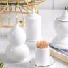 NEKCOCO Toothpick Holders Home Living Room Toothpick Jar Dental Floss Storage Ceramic Toothpick Holder Toothpick Box Toothpick Dispenser view 3