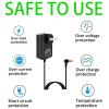 4.5v lemax Power Adapter Compatible with Lemax Lighted Accessory AC DC Power Adapter for Christmas Halloween Village Lights Micro Lighting Building Decor (1 Output, Bend, Black 2 Pcs) view 3