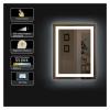 Bathroom Mirror, 31X23inch Touch Screen LED Lights Illuminated Lighted Touch&defogger Led Smart Bathroom Mirror view 4
