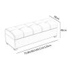 Storage Bench with Padded Seat End of Bed Bench with Hidden Window Bench Shoe Bench Leather Footstool with Legs for Living Room Entryway view 3