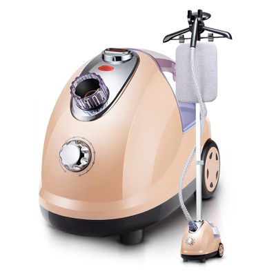 Clothes Vertical Steamer with Ironing Board 2000W High Power, Garment Steamer 35S Quick Wrinkle Removal with 1.8L Water Tank for Clothes Wrinkle Removing,Green (Gold)