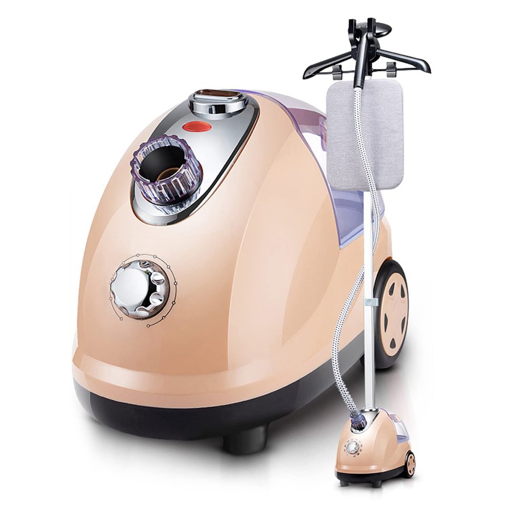 Clothes Vertical Steamer with Ironing Board 2000W High Power, Garment Steamer 35S Quick Wrinkle Removal with 1.8L Water Tank for Clothes Wrinkle Removing,Green (Gold)