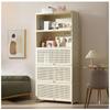 Tall Slim Bedroom Storage Cabinet, 68" Freestanding Office Cabinet with Doors, 12" Depth Bookcase and Bookshelf, White Floor Narrow Tower Cabinet for Small Spaces,80172cm/3168in view 1
