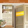 Tall Slim Bedroom Storage Cabinet, 68" Freestanding Office Cabinet with Doors, 12" Depth Bookcase and Bookshelf, White Floor Narrow Tower Cabinet for Small Spaces,80172cm/3168in view 3