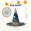 YQxwJL Abalone Nacre Print Halloween Witch Cap,Wizard Hat,Witch Hats Decorations,Hanging Floating Porch Yard Decor view 3