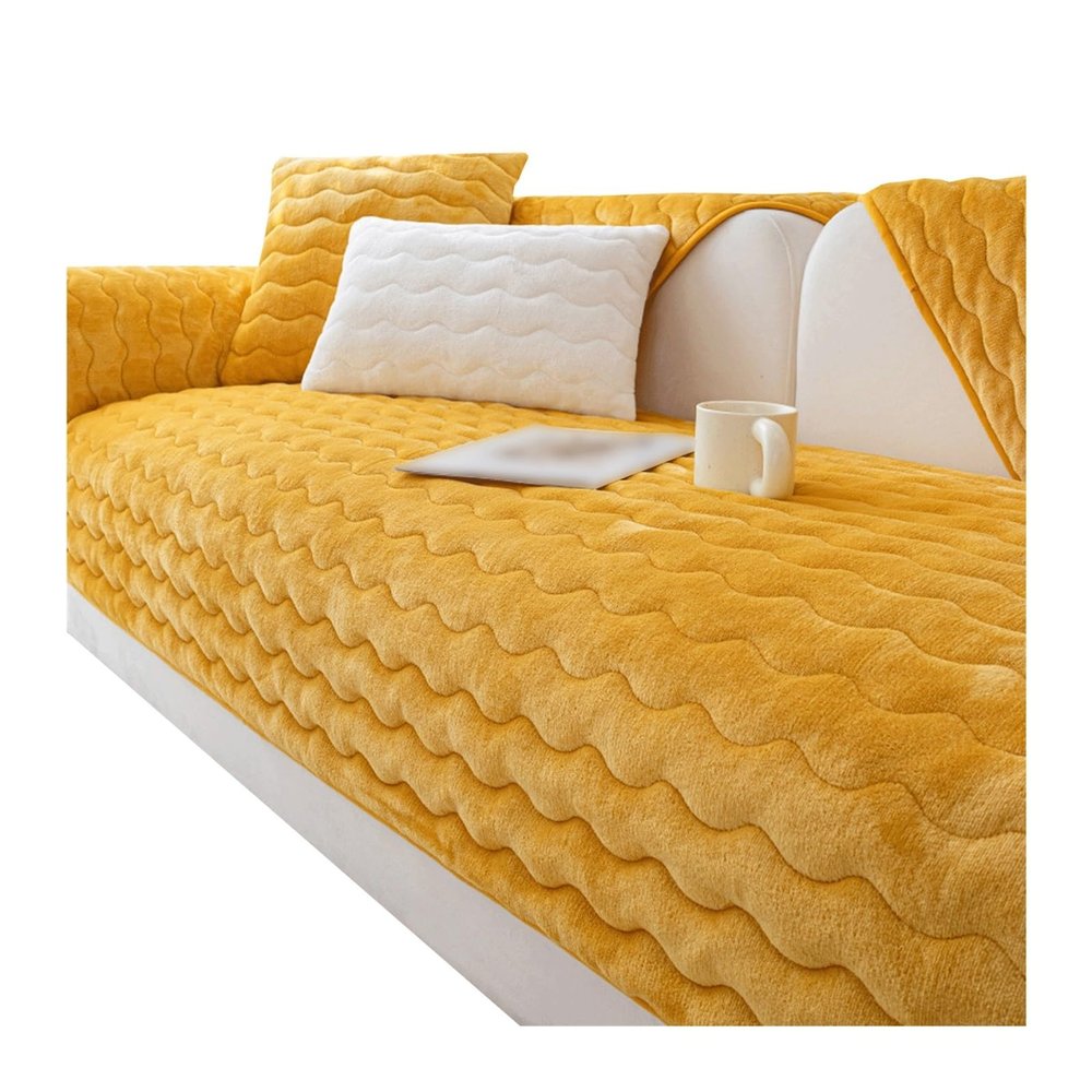 BEITUOPI Couch Sofa Cover Sectional Couch Cover Non-Slip Solid Color Sofa Slipcover Furniture Protector for Pets(#3,35.4x27.5in/90x70cm)