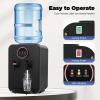 sjcdicnj 110V Top Loading Countertop Water Dispenser, Mini Water Cooler Dispenser with Hot Cold and Room Temperature Water, Premium Countertop Water Cooler Dispenser for 1 to 5 Gallons Bottle (Black) view 4