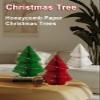 Small Christmas Tree with Decoration, Indoor Honeycomb Christmas Trees, Foldable Paper Christmas Tree for Party(White) view 2