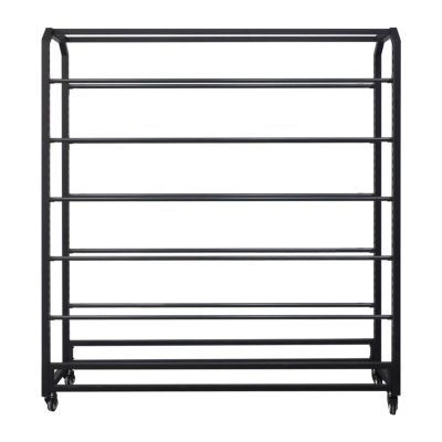 10 Rods/12 Rods/14 Rods/16 Rods/18 Rods/20 Rods Multi-Use Storage Rack with Adjustable Hanging Rod, Car Vinyl Holder, Fabric Roll Storage Rack,for Leather Rolls/Window Film/Wallpaper Displays(10 rods,