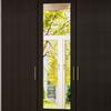 AIEGLE 4 Doors Wardrobe Armoire with Mirror, 63" Wide Large Freestanding Wardrobe Closet with 2 Drawers, Shelves & 2 Hanging Rods, Bedroom Clothes Storage Cabinet Organizer, Black Brown view 4