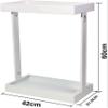 ZQKKLK Umbrella Barrel Umbrella Holder Umbrella Stand Umbrella Standackectangular Holder Entryway Umbrella Storageack for Door Porch Umbrellaack/Wit/42 * 21.5 * 60Cm view 2