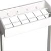 ZQKKLK Umbrella Barrel Umbrella Holder Umbrella Stand Umbrella Standackectangular Holder Entryway Umbrella Storageack for Door Porch Umbrellaack/Wit/42 * 21.5 * 60Cm view 4