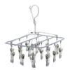 Clothes Pegs for Washing Line Underwear Socks Clothespin Stainless Steel Underwear Hanger Windproof Buckle Clip Holder(Silver) view 1