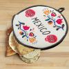 HomeLoft Basics Tortilla Warmer Pouch | 12 Inch Insulated Pouch - Mexican Food Warmer, Roti Holder, Microwaveable view 3