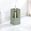 ZQKKLK Umbrella Barrel Umbrella Stand 2 Tiers Metal Umbrella Holder,Rectangular Umbrella Rack with Detachable Drip Tray, Forf Rod Walking Stick Alpenstocks/Green view 2