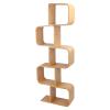 Cloudetta S Shaped Bookshelf, Large Space Modern Decorative Standing Bookcase, Timber 3 Tier Display Rack for Living Room, Bedroom, or Office (5 Tier) view 1