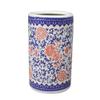 ZQKKLK Umbrella Barrel Umbrella Stand Rack Holder Stand Round Ceramic, Blue Large Umbrella Walking Stick Stands, Corridor Umbrella Bucket for Canes view 1