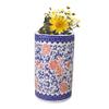 ZQKKLK Umbrella Barrel Umbrella Stand Rack Holder Stand Round Ceramic, Blue Large Umbrella Walking Stick Stands, Corridor Umbrella Bucket for Canes view 3