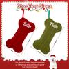 CRSTAFU Personalized Dog Christmas Stockings 4 Pack, Custom Embroidered Name Pet Dog Stockings Christmas, Family Knitted Bone Xmas Stocking with Name for Dogs view 4