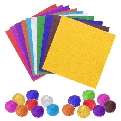 MECCANIXITY 200 Pcs Foil Candy Wrappers, 3" x 3" Orange Chocolate Foil Wrappers Orange Texture Square Aluminum Foil Wrapping Paper Sheet for DIY Candies Party Favors Decorations