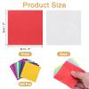 MECCANIXITY 200 Pcs Foil Candy Wrappers, 3" x 3" Orange Chocolate Foil Wrappers Orange Texture Square Aluminum Foil Wrapping Paper Sheet for DIY Candies Party Favors Decorations view 2