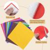 MECCANIXITY 200 Pcs Foil Candy Wrappers, 3" x 3" Orange Chocolate Foil Wrappers Orange Texture Square Aluminum Foil Wrapping Paper Sheet for DIY Candies Party Favors Decorations view 3