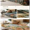 awesomepaul Multi-Style Oil Painting Sofa Cover. Cat-Scratch and pet-Proof Fur slipcover. Four Seasons Universal Sofa Cover. Easy to Clean slipcover (70.87*51.18''Single,Water Lily) view 3