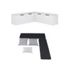 Home Square Set of a Backless Breakfast Nook and 5 Piece Cushion/Pillow view 1