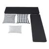 Home Square Set of a Backless Breakfast Nook and 5 Piece Cushion/Pillow view 4