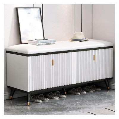 DBZRRKHDC Shoe Storage Bench Entryway Furniture Changing Shoe Stool Home Entrance Multi-Function Porch Tipping Shoe Cabinet Shoe Bench with Storage Bench for Shoes(B)