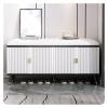 DBZRRKHDC Shoe Storage Bench Entryway Furniture Changing Shoe Stool Home Entrance Multi-Function Porch Tipping Shoe Cabinet Shoe Bench with Storage Bench for Shoes(B) view 2
