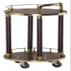 WAGEEOUR Luxury Mobile Bar Seving Cart for Hotel, Party 2 Shelves Kitchen Trolley Stainless Steel with Wheel Beauty Salon Cart Detachable Serving Clearing Drinks Trolley for Kitchen, Home, Office view 1