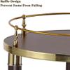 WAGEEOUR Luxury Mobile Bar Seving Cart for Hotel, Party 2 Shelves Kitchen Trolley Stainless Steel with Wheel Beauty Salon Cart Detachable Serving Clearing Drinks Trolley for Kitchen, Home, Office view 3