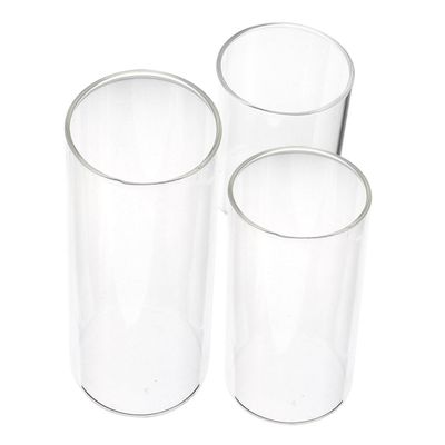 Levemolo 3pcs Glass Candle Cup Tealight Holder Tealight Candle Holder Three Decorative Cover
