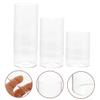 Levemolo 3pcs Glass Candle Cup Tealight Holder Tealight Candle Holder Three Decorative Cover view 3