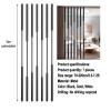 Set of 7 Metal Wall Partition Post Room Dividers, Privacy Screens Room Partition Post suitable for living rooms and studies, Column Decor Grille with Adjustable Height and adjustable feet(Gold,H130cm/ view 2