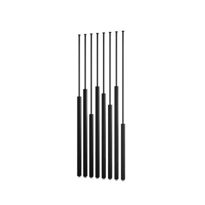 8 Pack Floor to Ceiling Wall Post Partitions Screens Room Dividers, Metal Wall Partition Post Room Divider with a height of 70-220 cm, Privacy Screens Room Partition Post with adjustable feet for Home