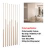 8 Pack Floor to Ceiling Wall Post Partitions Screens Room Dividers, Metal Wall Partition Post Room Divider with a height of 70-220 cm, Privacy Screens Room Partition Post with adjustable feet for Home view 2